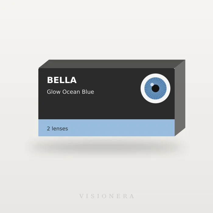 Bella Glow Ocean Blue, Bella Contact Lenses, Ocean Blue